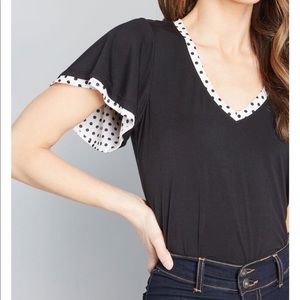 Festive v-neck top